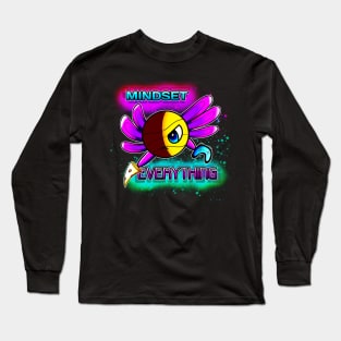 Mindset Everything Axolotl Basketball Season Kids Teens Graphic Gift Long Sleeve T-Shirt